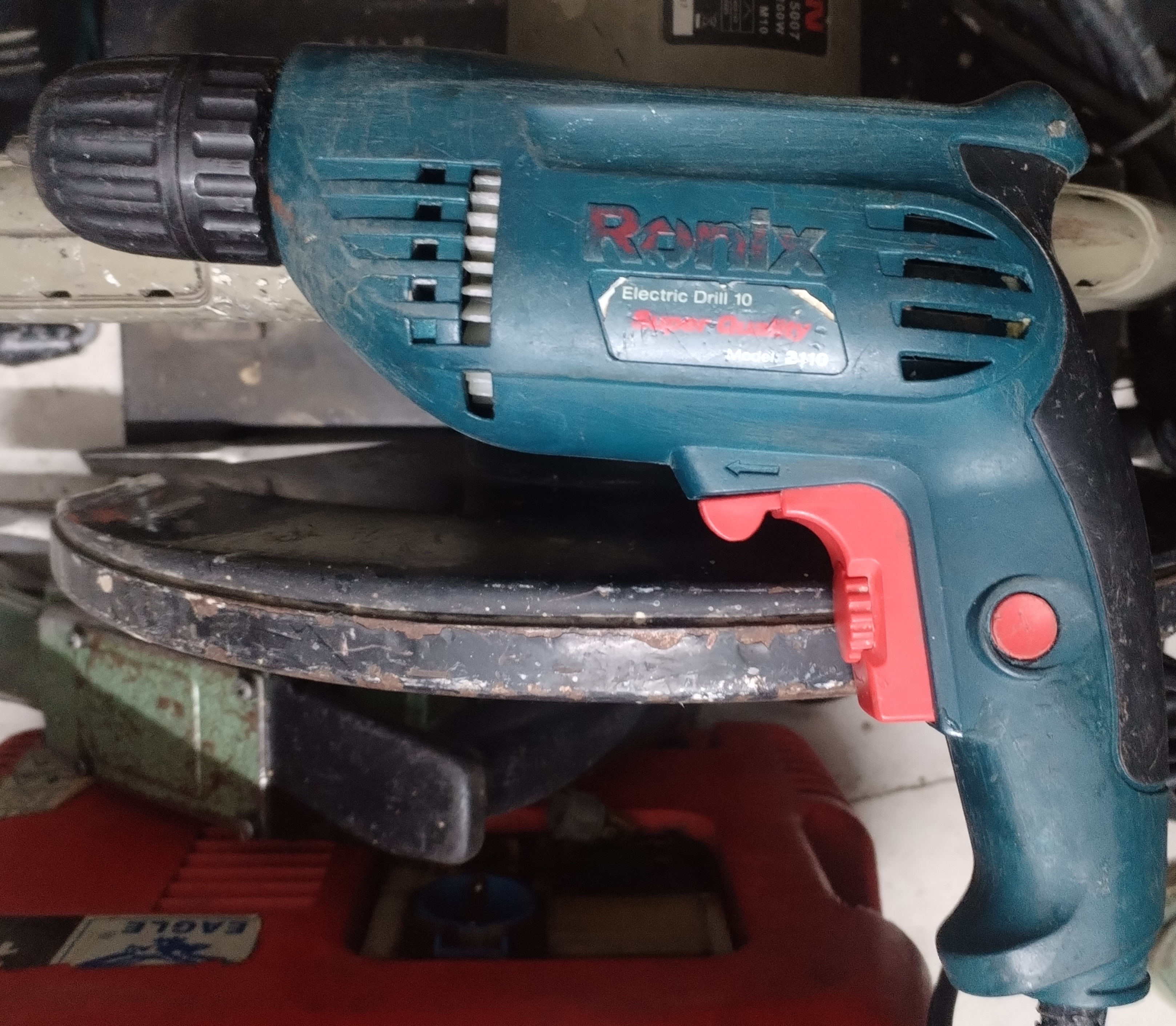 دریل برقی دیمر دار 10 میلی متری اتوماتیک چپ گرد راست گرد رونیکس مدل RONIX 2112 استوک