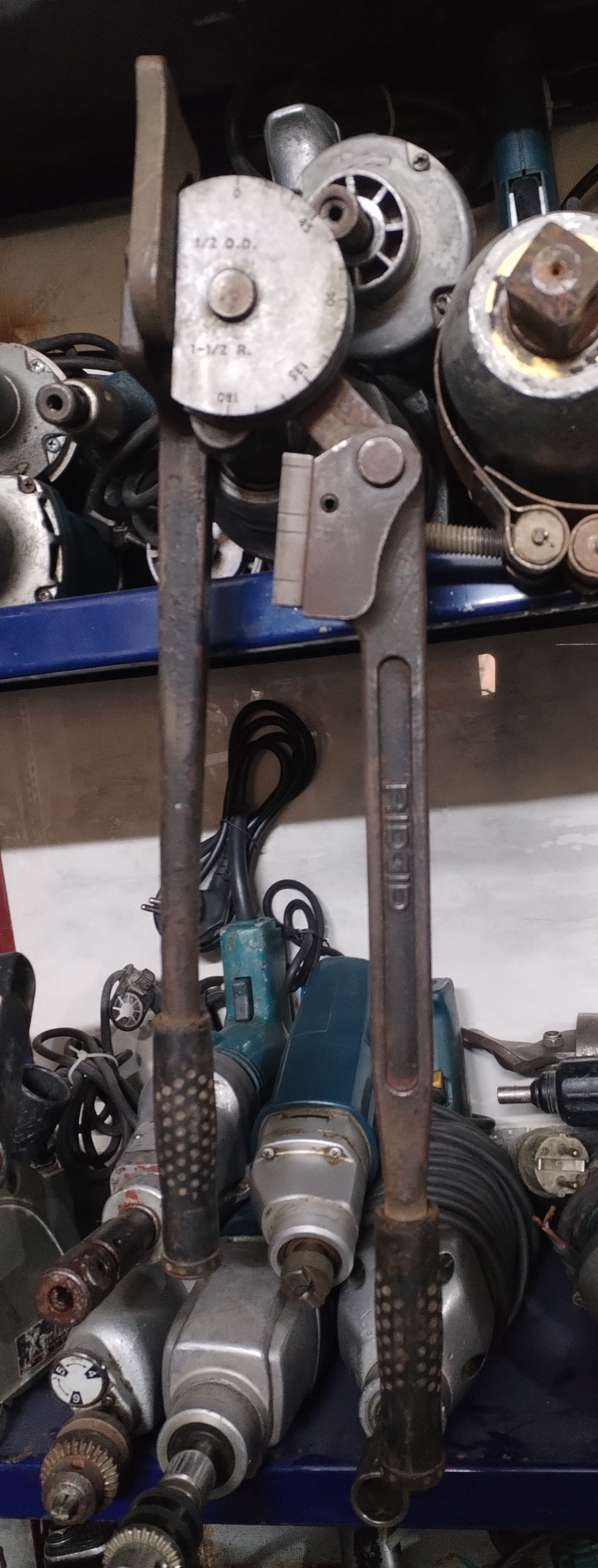 لوله خم کن اهرمی ایرلندی سایز 1/2 یا 12 میلی متر ریجید آمریکا اصلی مدل RIDGID408 استوک