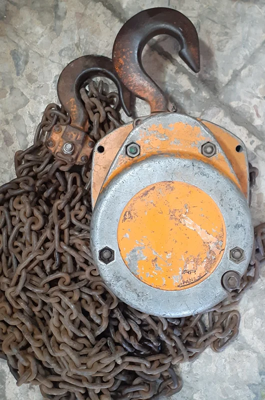 جرثقیل دستی زنجیری ۱.۵ تن اتومات کیتو ژاپن اصلی زنجیر ۶ متری مدل KITO 1.5T استوک