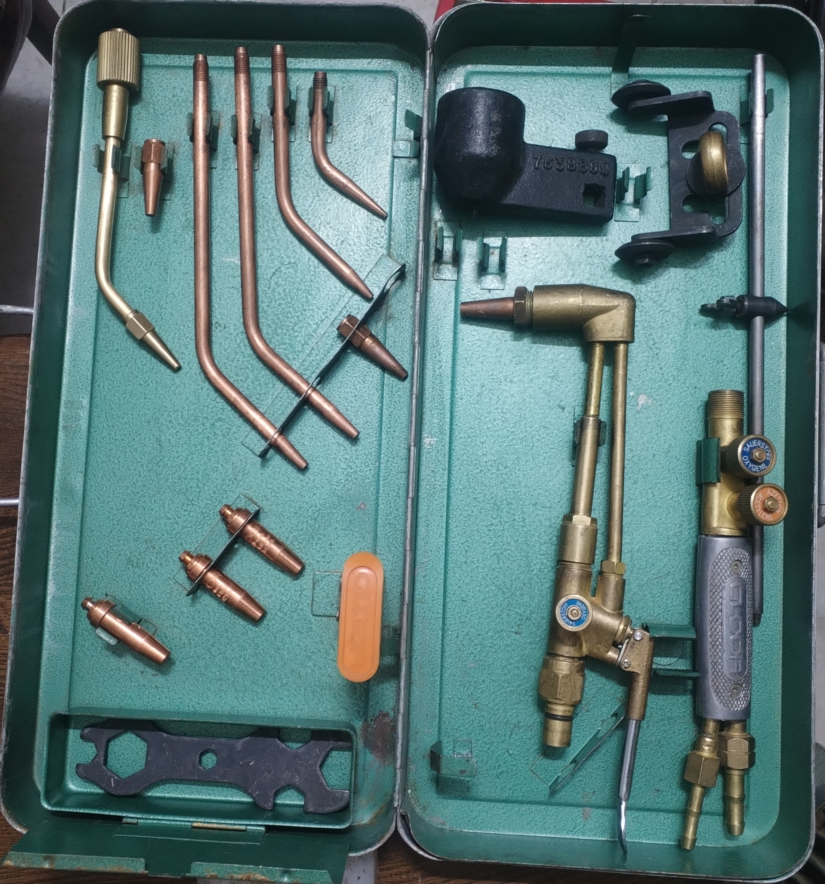 ست کامل سرپیک جوش و برش گلور سوئیس اصلی(جعبه فلزی) مدل GLOOR SW1