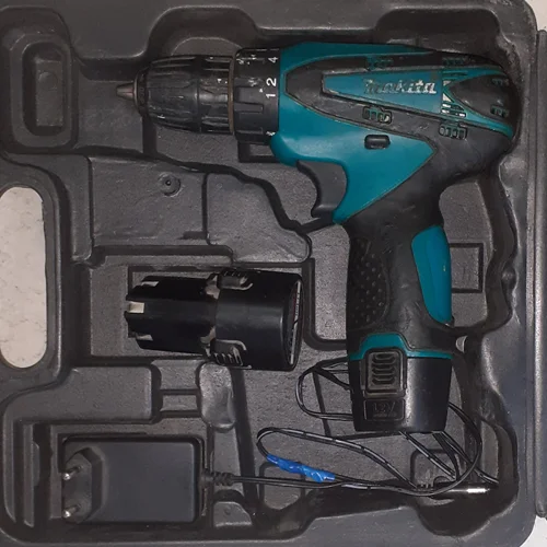 دریل و پیچ گوشتی شارژی ۱۲ ولتی ترکمتردار ماکیتا ژاپن نسل جدید مدل Makita 12v استوک