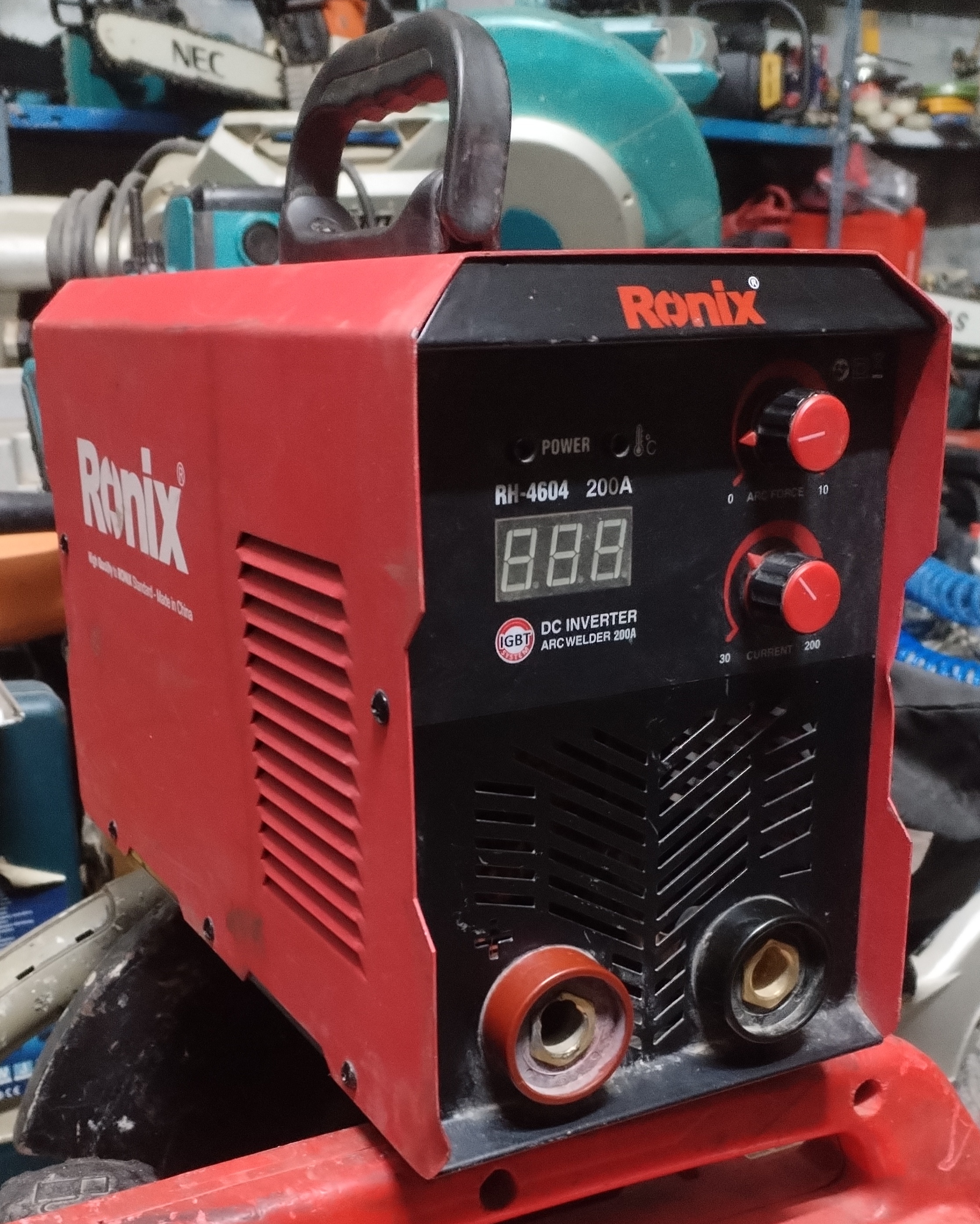 دستگاه جوش اینورتر 200 آمپر صنعتی توربو فن پلاس رونیکس مدل RONIX RH-4604 در حد نو