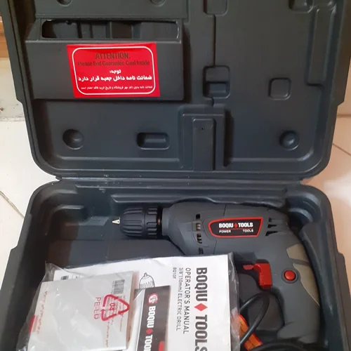 دریل ۱۰ میلی متری ۴۰۰ وات BOQIU TOOLS مدل BQ10F