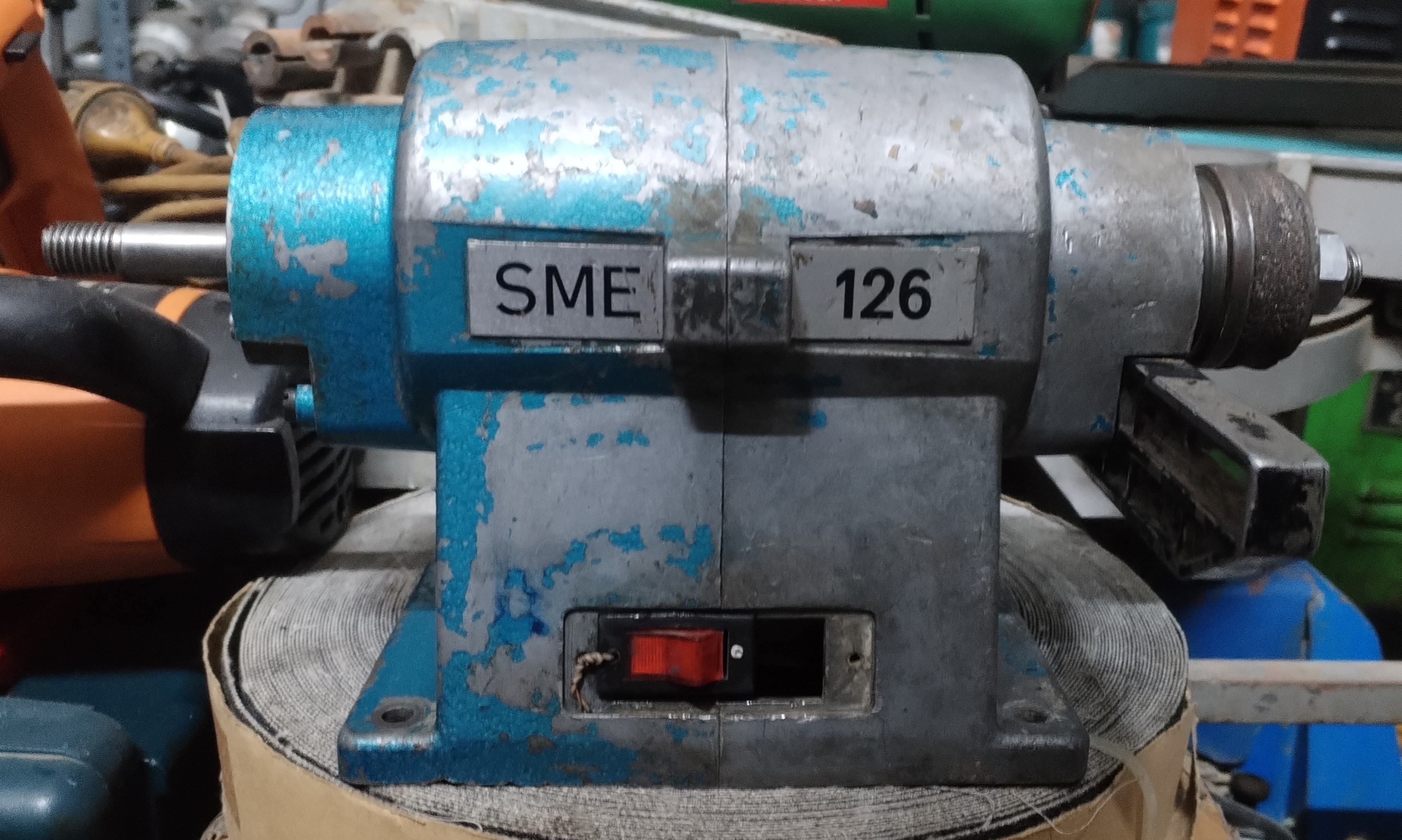 سنگ رومیزی 125 میلیمتری تک فاز گدور آلمان اصلی مدل GEDORE SME126 استوک