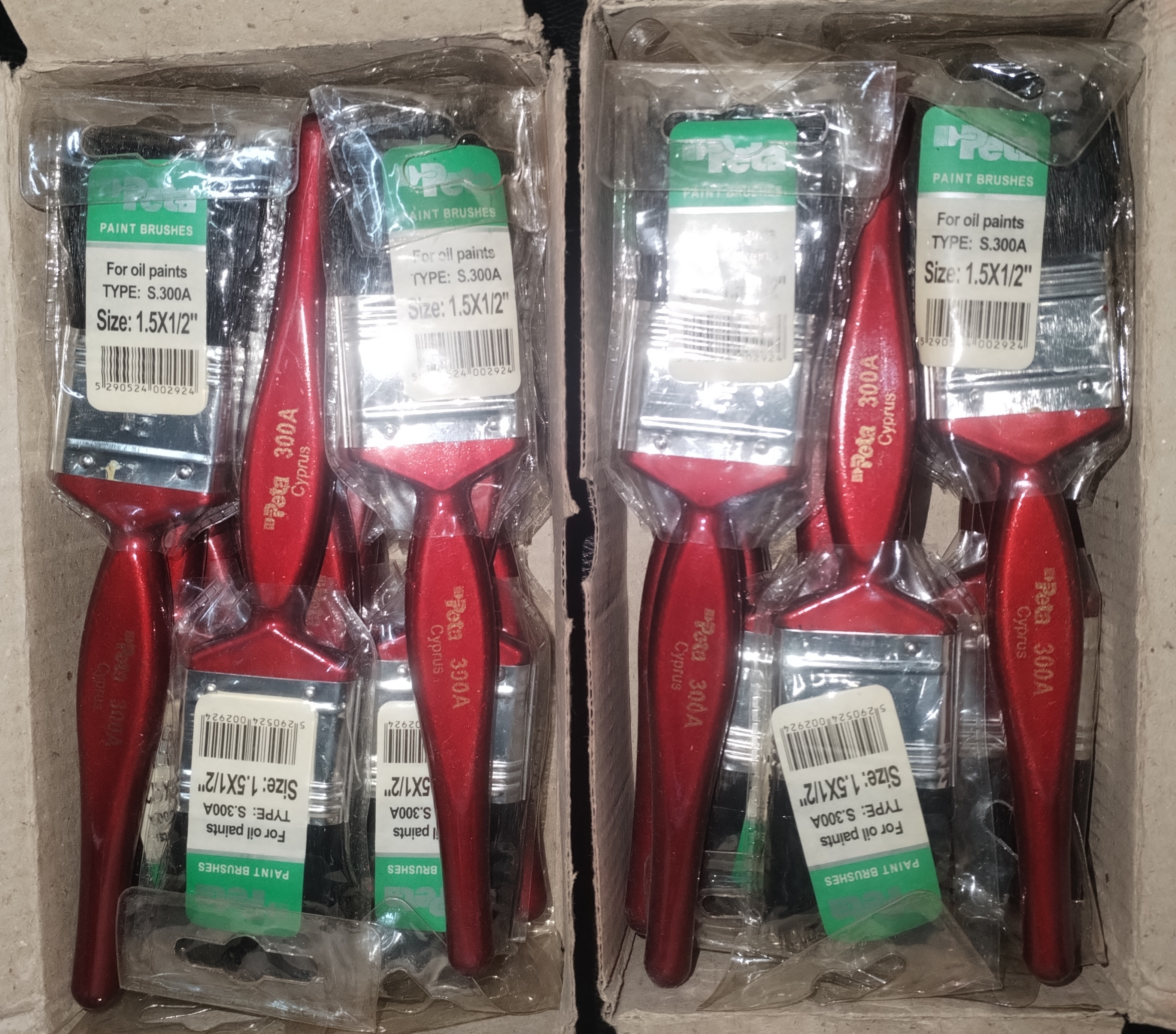 قلم مو 12 عددی peta ایتالیا اصلی سایز "1/2×1.5 مدل s.300A