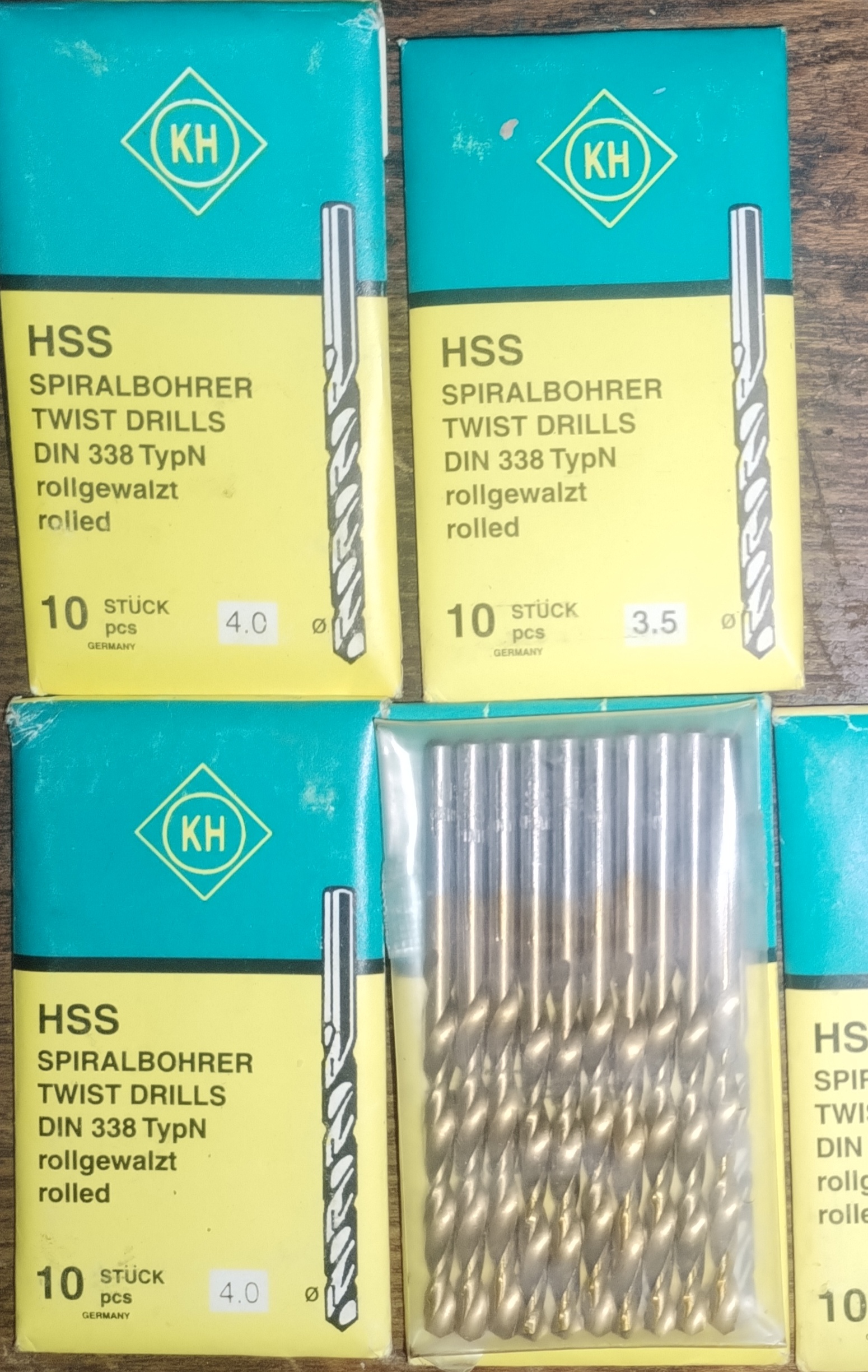مته کبالت HSS سایز 4 KH آلمان اصلی بسته 10 عددی