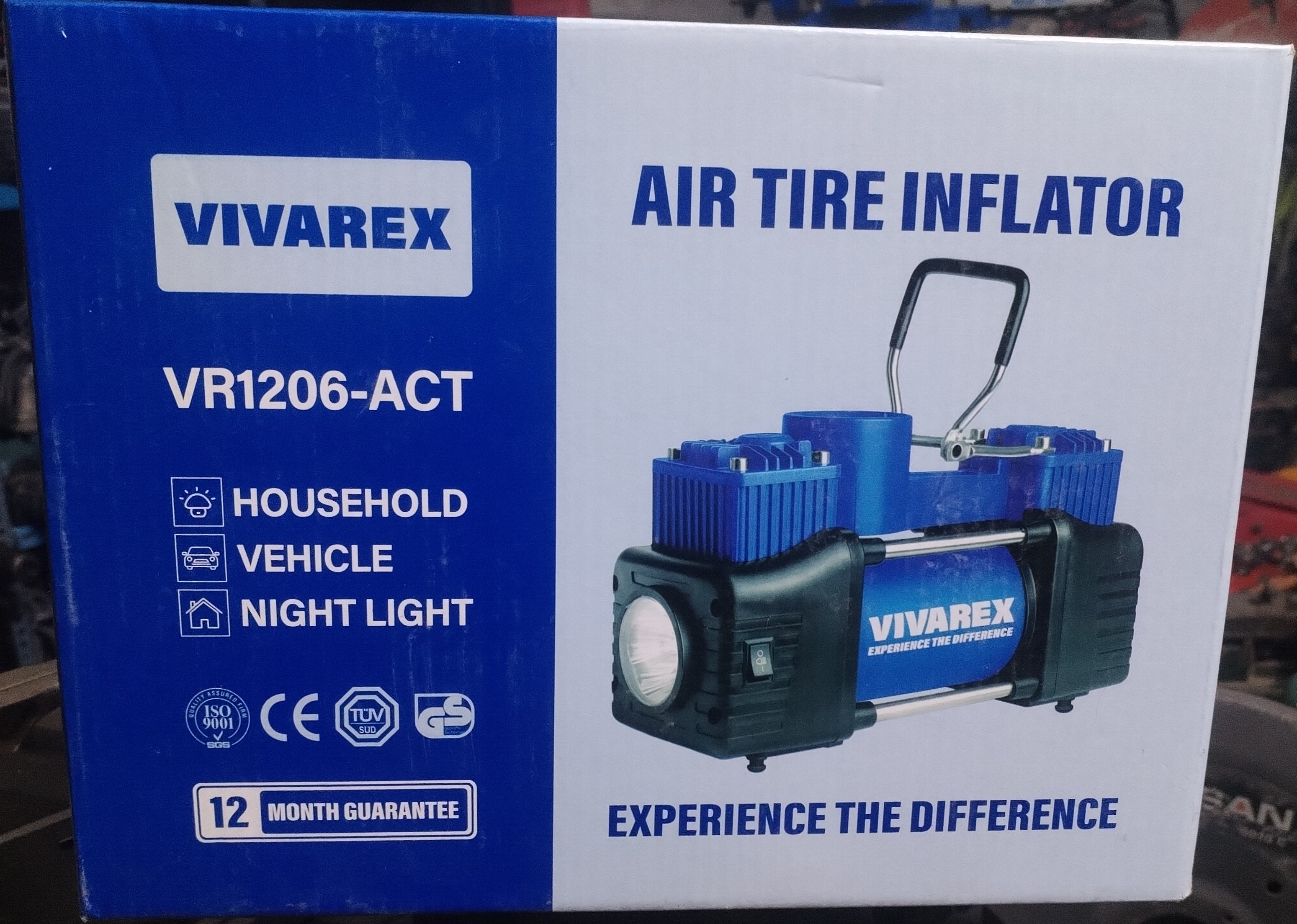 کمپرسور هوا فندکی 2 سیلندر ویوارکس مدل VR1206-ACT همراه 12 ماه گارانتی