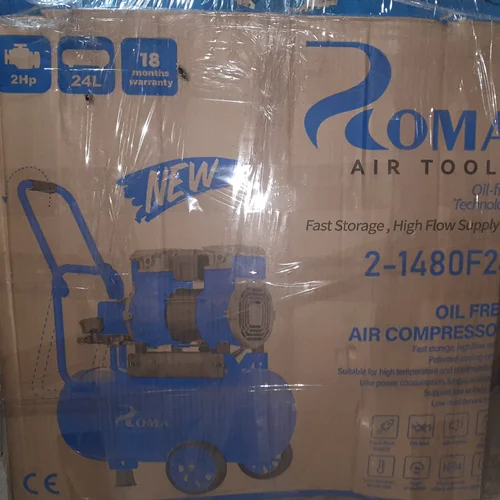 کمپرسور باد ۲۴ لیتری سایلنت فوق صنعتی سری پرایم روما مدل ROMA 2-1480F24