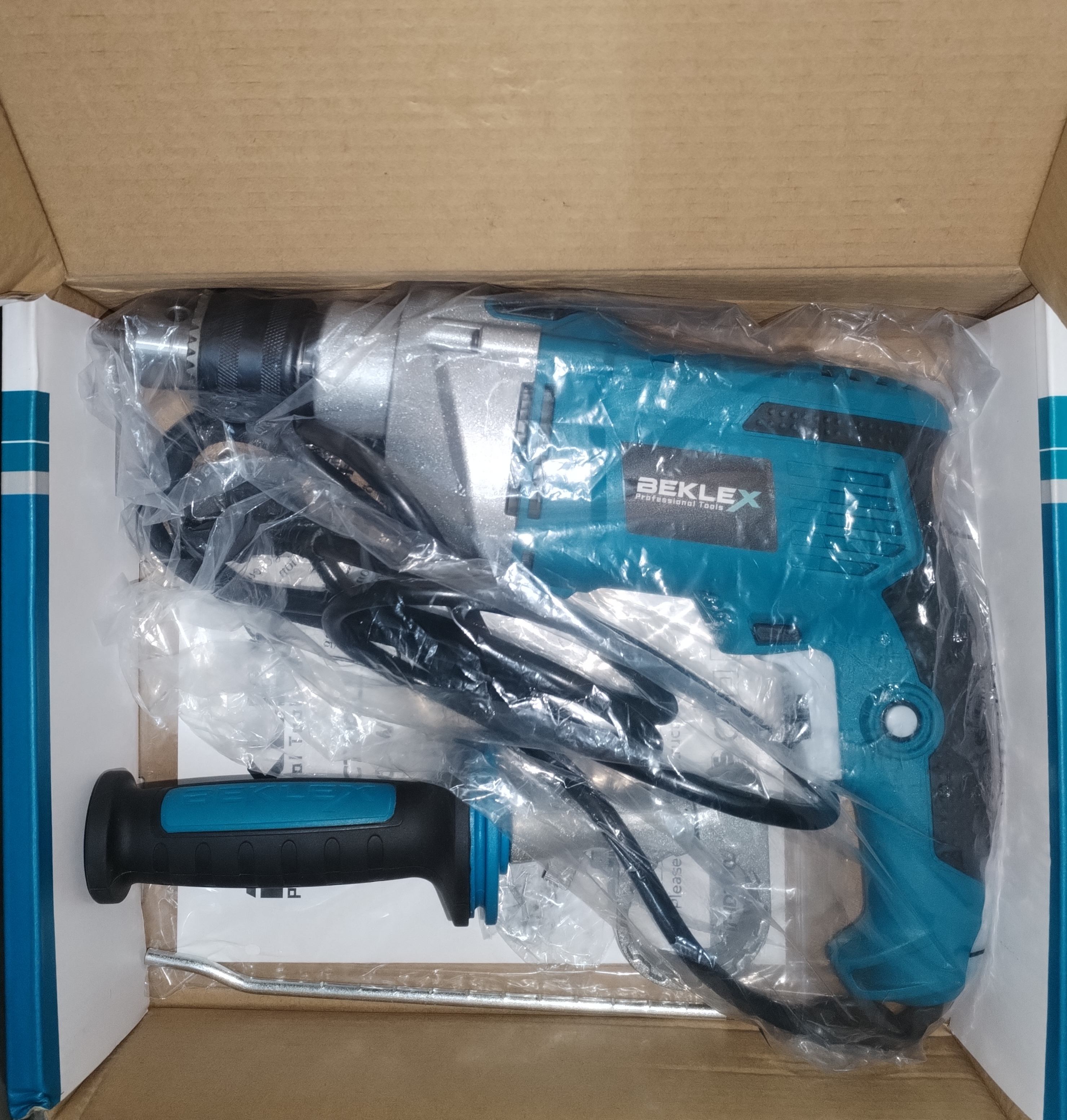 دریل چکشی دیمر دار چپ گرد راست گرد 1100 وات 13 میلی متری بکلکس مدل BEKLEX BT-ID1100